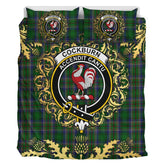 Cockburn 01 Tartan Crest Bedding Set - Golden Thistle Style